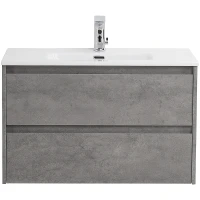 Тумба под раковину BelBagno Kraft 80 KRAFT 39-800/390-2C-SO-CG подвесная Cemento Grigio МДФ / ЛДСП