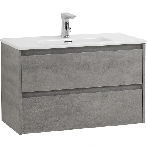 Тумба под раковину BelBagno Kraft 80 KRAFT 39-800/390-2C-SO-CG подвесная Cemento Grigio МДФ / ЛДСП