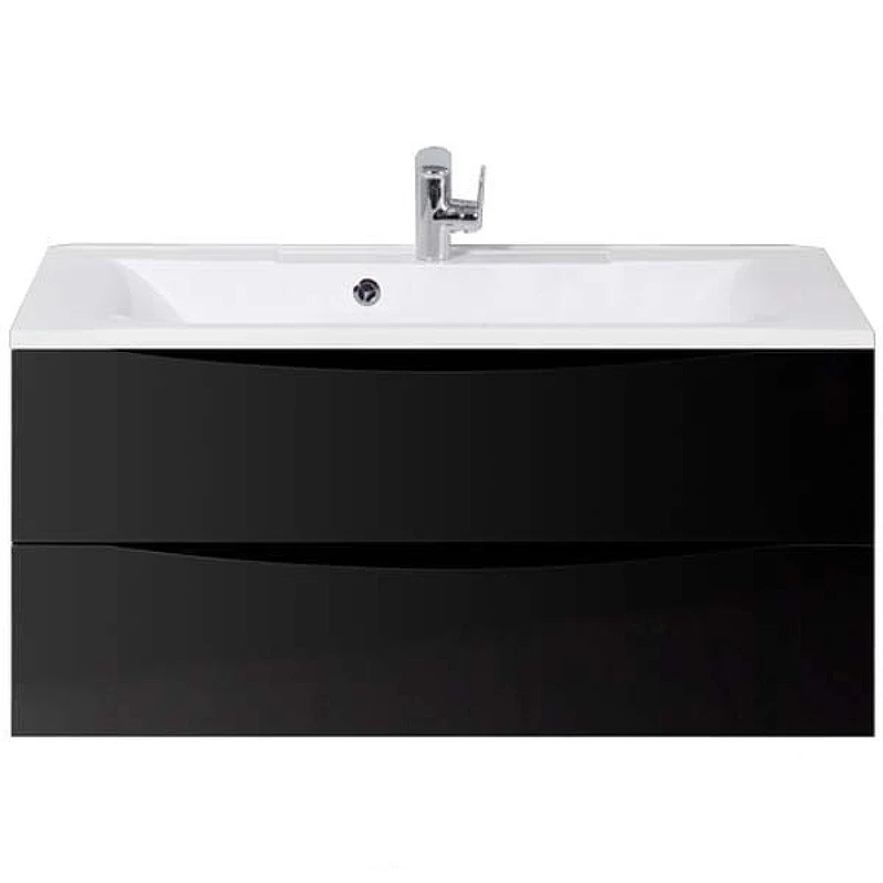 Тумба под раковину BelBagno Marino 100 MARINO-1000-2C-SO-NL-P подвесная Nero Lucido МДФ / ЛДСП