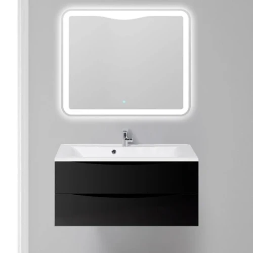 Тумба под раковину BelBagno Marino 100 MARINO-1000-2C-SO-NL-P подвесная Nero Lucido МДФ / ЛДСП