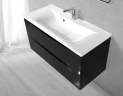 Тумба под раковину BelBagno Marino 100 MARINO-1000-2C-SO-NL-P подвесная Nero Lucido МДФ / ЛДСП