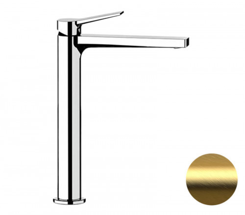 Смеситель для раковины Remer Slash Dot SL11LBG цвет Золото брашированное