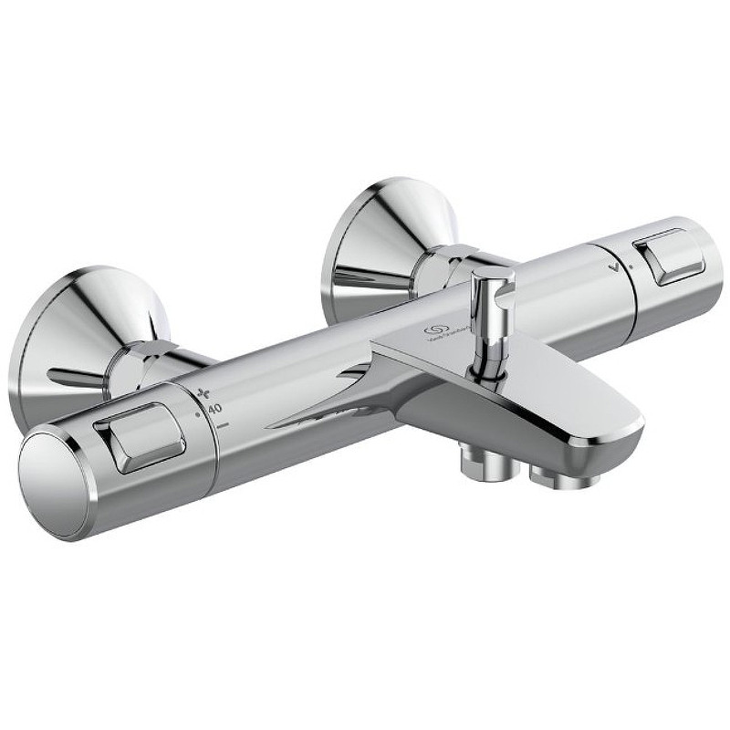 Смеситель для ванны Ideal Standard Ceratherm T25 A7206AA с термостатом Хром латунь на стену
