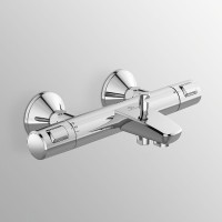 Смеситель для ванны Ideal Standard Ceratherm T25 A7206AA с термостатом Хром латунь на стену термостатический