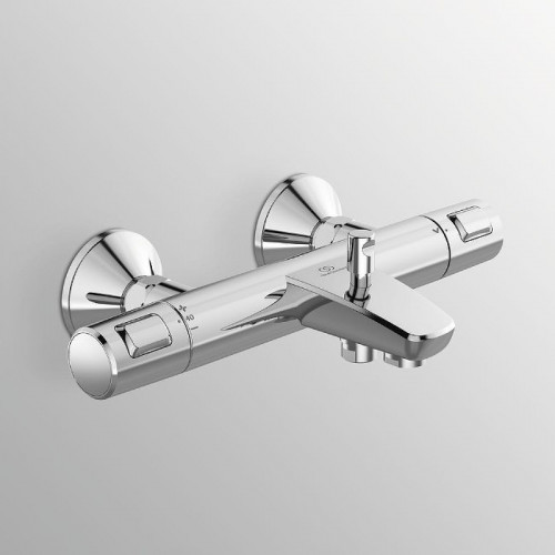 Смеситель для ванны Ideal Standard Ceratherm T25 A7206AA с термостатом Хром латунь на стену