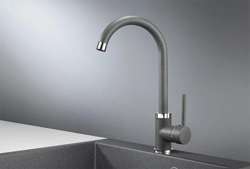 Смеситель для кухни Granula 2125 цвет Графит