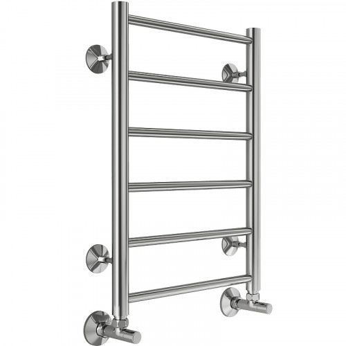 Водяной полотенцесушитель Terminus Аврора П6 400x600 4670078529879 Хром, нижнее подключение, G 1/2" ВР нержавеющая сталь