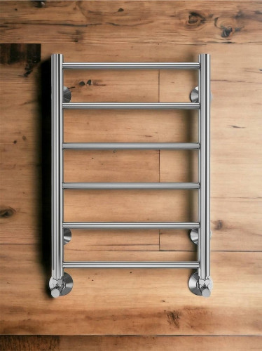 Водяной полотенцесушитель Terminus Аврора П6 400x600 4670078529879 Хром, нижнее подключение, G 1/2" ВР нержавеющая сталь