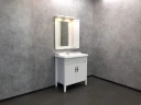 Зеркальный шкаф Comforty Палермо 80 00004139246 Белый глянец МДФ / ЛДСП, стекло