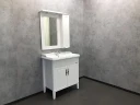 Зеркальный шкаф Comforty Палермо 80 00004139246 Белый глянец МДФ / ЛДСП, стекло