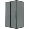 Душевой уголок Grossman Cosmo 100х80 120.K33.02.1080.21.10 профиль Черный матовый стекло тонированное