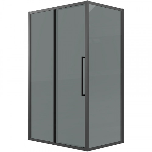 Душевой уголок Grossman Cosmo 100х80 120.K33.02.1080.21.10 профиль Черный матовый стекло тонированное