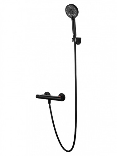 Смеситель для душа Wonzon &amp; Woghand Inn WW-B2005-A-MB с термостатом цвет Черный матовый