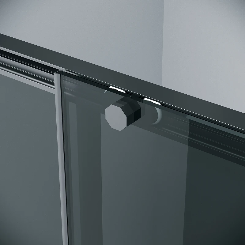 Душевой уголок Grossman Style 120х80 120.K33.05.1280.21.10 профиль Черный матовый стекло тонированное