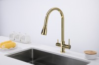 Смеситель для кухни Paulmark Lange La214212-G Золото латунь