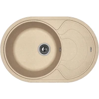 Кухонная мойка Florentina Родос-760 20.140.D0760.107 Песочная искусственный камень (литьевой мрамор) встраиваемый