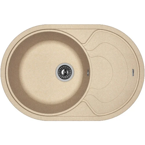 Кухонная мойка Florentina Родос-760 20.140.D0760.107 Песочная искусственный камень (литьевой мрамор) встраиваемый