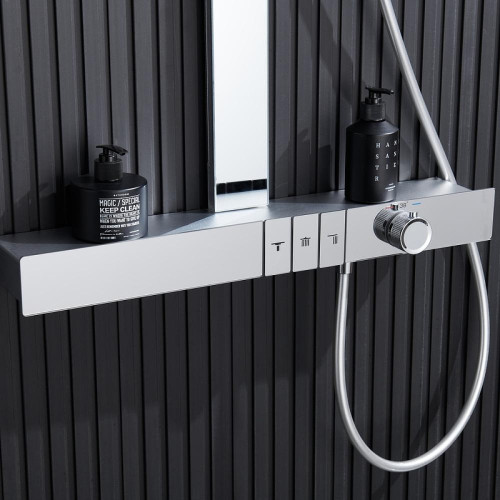 Душевая система Black&White Gravity GH-9005N-C 9005NC с термостатом цвет Хром