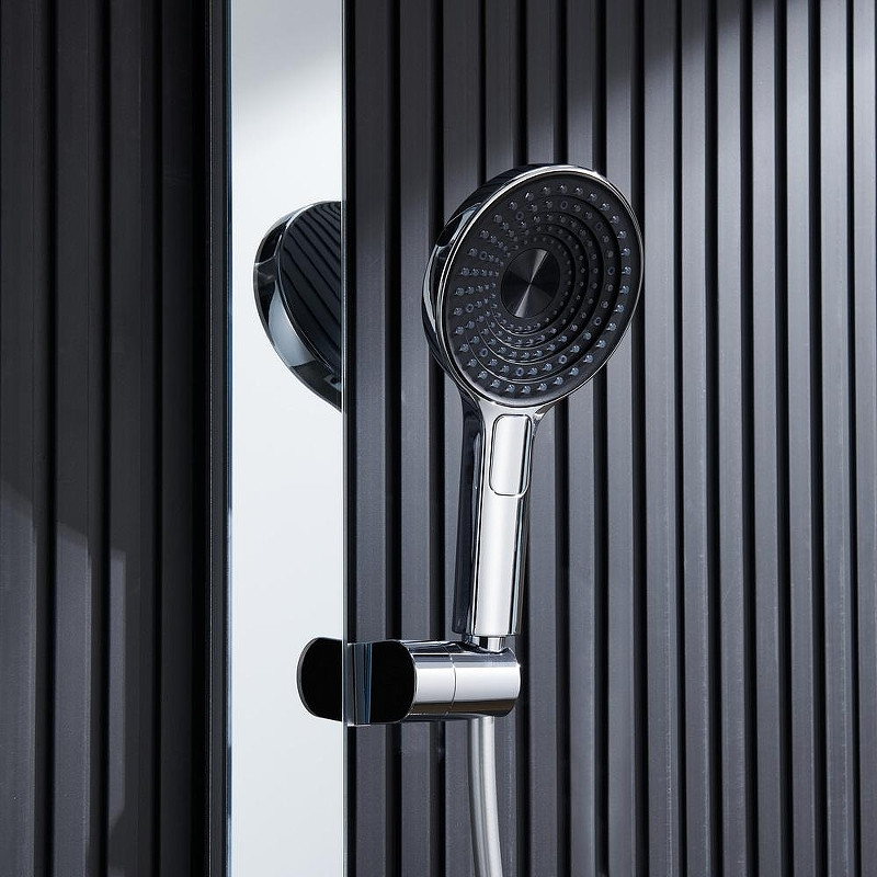 Душевая система Black&White Gravity GH-9005N-C 9005NC с термостатом цвет Хром