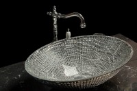 Раковина-чаша Boheme NeoArt 51 815 Серебро стекло накладная