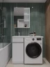 Тумба с раковиной Orange Sistema 100 L STK-40TUW+RAL с бельевой корзиной Белая МДФ / ЛДСП