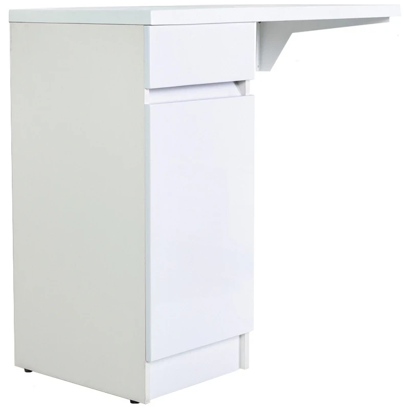 Тумба с раковиной Orange Sistema 100 L STK-40TUW+RAL с бельевой корзиной Белая МДФ / ЛДСП