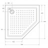 Акриловый поддон для душа Cezares Tray A 90х90 TRAY-A-P-90-15-W0 Белый