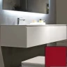 Тумба с раковиной SanVit Флай 75 kfly2075 в цвете Ral подвесная Красный глянец МДФ / ЛДСП