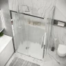 Душевой уголок Grossman Cosmo 120х80 120.K33.02.1280.10.02 профиль Хром стекло шиншилла