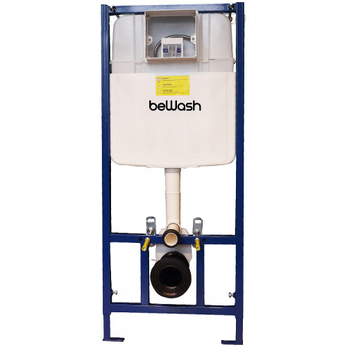 Инсталляция beWash BW74 K500RZVP0400MKK00000 для унитаза с клавишей смыва Хром матовый пластик