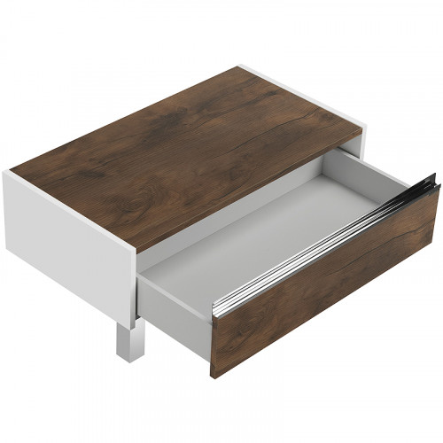 Тумба Aquaton Капри 80 1A231103KPDB0 Таксония темная МДФ / ЛДСП