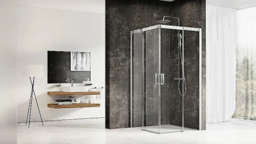 Душевой уголок Ravak Matrix MSRV4-90/90 90x90 1WV77C00Z1 профиль Хром стекло Transparent