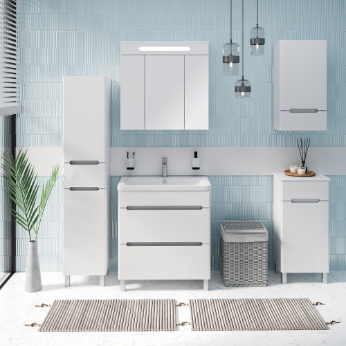 Подвесной шкаф Runo Парма 40 R 00-00001051 Белый МДФ / ЛДСП