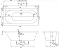 Квариловая ванна Villeroy&Boch Oberon 190x90 UBQ199OBE2V-01 без гидромассажа