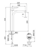 Смеситель для раковины Webert Sax Evolution SE830402560 Черный матовый
