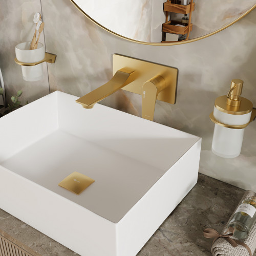 Смеситель для раковины WasserKRAFT Aisch 5530 Золото матовое латунь