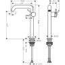 Смеситель для раковины Hansgrohe Tecturis S 73370700 Белый матовый латунь
