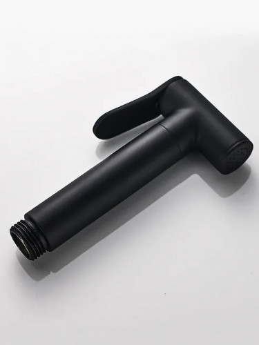 Гигиенический душ со смесителем ALMAes Agata AL-877-05 Черный матовый латунь на стену