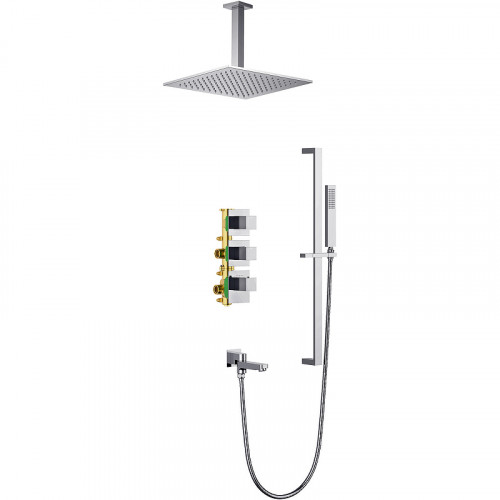 Душевая система Timo Selene SX-2239/00SM с термостатом Хром латунь встраиваемый