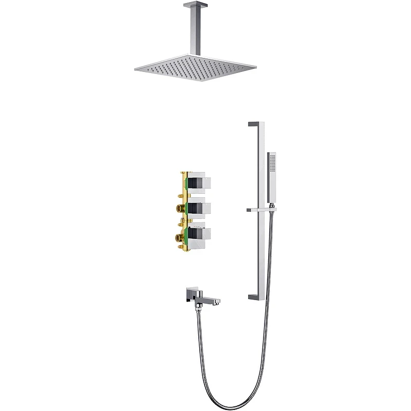 Душевая система Timo Selene SX-2239/00SM с термостатом Хром латунь встраиваемый