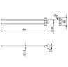 Полотенцедержатель Kludi Vela S 25977N1 поворотный цвет Бронза брашированная