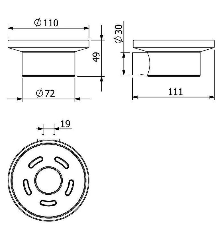Мыльница Kludi Vela R 58985N5 цвет Никель брашированный