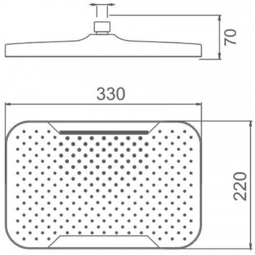 Верхний душ Splenka S451.54 Хром