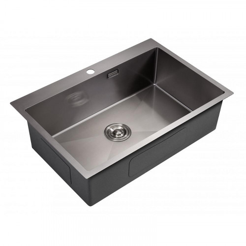 Кухонная мойка Milacio Denia 75 Steel MC.77509 цвет Вороненая сталь