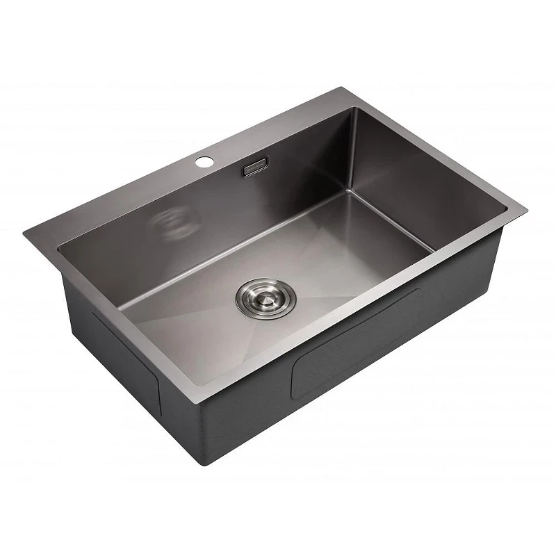 Кухонная мойка Milacio Denia 75 Steel MC.77509 цвет Вороненая сталь