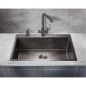 Кухонная мойка Milacio Denia 75 Steel MC.77509 цвет Вороненая сталь