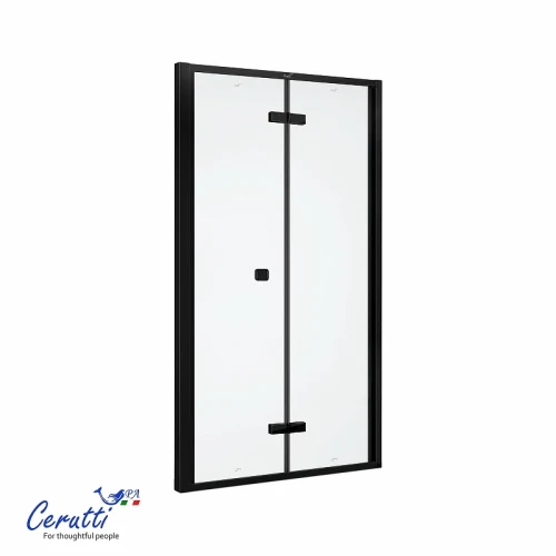 Душевая дверь Ceruttispa Белла (Bella) 100 BELLA D101BF 12010 профиль Черный матовый стекло матовое