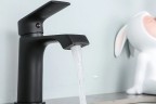 Смеситель для раковины Frap H71-6 F1071-6 Черный матовый латунь