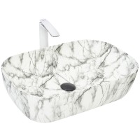 Раковина-чаша WeltWasser Elbach 2143P M805 61 10000004554 Мрамор фаянс накладная