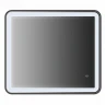 Зеркало Iddis Cloud 80 с подсветкой Черный матовый стекло